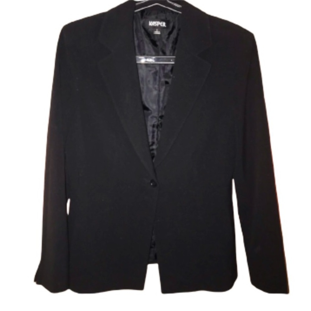 Vintage KASPER Black Fitted Blazer Jacket !!! Size 4